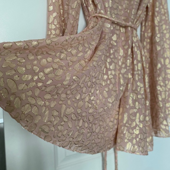 STELLA MCCARTNEY Delia belted metallic coupé silk-chiffon mini dress $1,698 - Picture 13 of 14